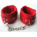 Кайдани універсального розміру з хутряною підкладкою з екошкіри Notabu червоні