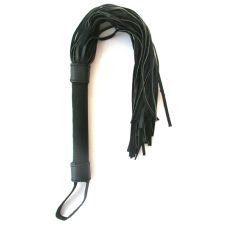 Батіг з вінілового матеріалу з тридцятьма хвостами чорна Notabu L рукояті 160 мм L хвоста 300 мм PVC