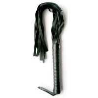 Плеть из винилового материала черного цвета Notabu L рукояти 160 мм L хвоста 335 мм PVC