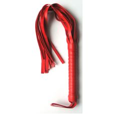 Батіг з вінілового матеріалу червоного кольору Notabu L рукояті 160 мм L хвоста 335 мм PVC