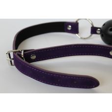 Кляп в рот Notabu фиолетового цвета АБС-пластик и текстиль