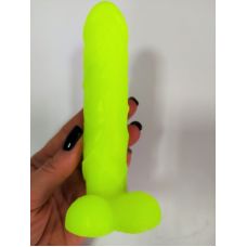 Мыло Мачо в форме члена желтого цвета 15 см