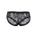 Трусы мужские полупрозрачные с кружевом черные Star Night размер L