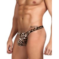 Мужские стринги с леопардовым принтом Star Night размер L