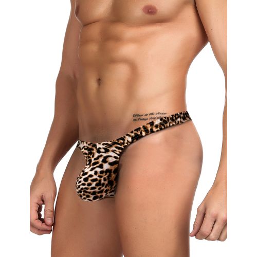 Мужские стринги с леопардовым принтом Star Night размер M