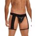 Мужские трусы открытые с кружевом черные Star Night размер M