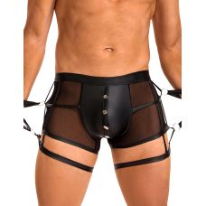 Чоловічі напівпрозорі труси з обмежувачами для рук чорні Star Night розмір M