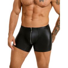 Труси чоловічі блискавки з імітацією шкіри чорні Star Night розмір M