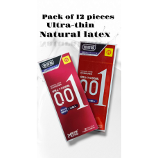 Презервативы ультратонкие с натурального латекса прозрачные Muaisi 12 шт