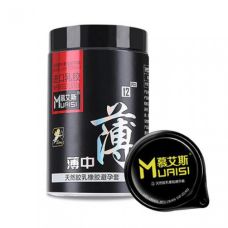 Презервативы ультратонкие с повышенным количеством смазки прозрачные Muaisi 12 шт