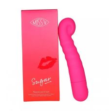 Вибратор вагинальный и для точки G силиконовый розового цвета Miss V Sugar