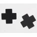 Пестиси на соски у вигляді хрестиків чорного кольору Star Night
