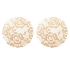 Наклейки на соски мереживні бежеві Star Night