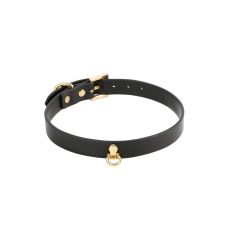 Ошейник черный с золотистой фурнитурой NS Novelties Fetish & Fashion