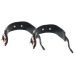 Оковы на лодыжки черные с золотистой фурнитурой NS Novelties Bondage Couture  Оковы на лодыжки черные с золотистой фурнитурой NS Novelties Bondage Couture