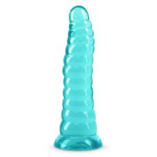 Фалоімітатор ребристий з присоскою бірюзовий NS Novelties Fantasia