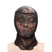 Капюшон-маска на все лицо из кружева черного цвета NS Novelties Fetish &amp; Fashion