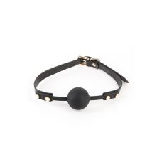 Кляп с шариком в рот на регулируемом ремешке черный NS Novelties FETISH & FASHION Janice 