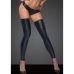 Чулки без носка на молнии сзади со стрингами в комплекте черного цвета Noir handmade F163 размер M
