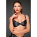 Бюстгальтер с декоративными складками черного цвета Noir handmade F174 размер M