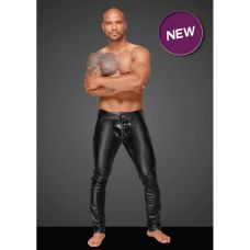 Чоловічі штани з декоративними складками чорного кольору Noir handmade H051розмір L