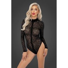 Боди сексуальное женское с леопардовым принтом S F287 Noir Handmade