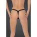 Стрінги сексуальні з леопардовим принтом чорні Noir Handmade P011 розмір L