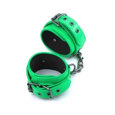Наручники на ланцюжку БДСМ зеленого кольору NS Novelties Electra ankle cuffs green