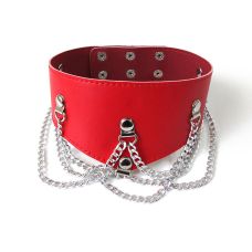 Ошейник для людей цвет красный Notabu