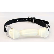 Кляп для рта в виде кости белый силиконовый Notabu