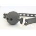 Кляп в рот с силиконовым шариком Notabu черный L 55 см D 4,5 см