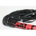 Батіг з екошкіри з петлею на рукояті Notabu чорно-червона l хвоста 25 см