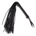 Батіг з екошкіри з петлею на рукояті Notabu Чорний L хвоста 30,5 см
