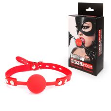 Кляп в рот с шариком для БДСМ красный Notabu NTB-80465