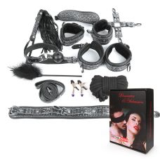 Комплект БДСМ-Фетиш наручники, оковы, маска текстильные на липучках и резинке Доктор-пациент