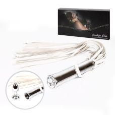 Батіг-флогер БДСМ Notabu білого кольору