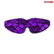 Маска на глаза фиолетовая с меховой текстурой Notabu