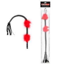 Батіг для БДСМ Notabu чорно-червоний