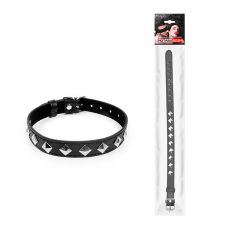 Ошейник черный с металлическими украшениями Notabu NTB-80555