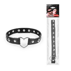 Ошейник черный с металлическими украшениями Notabu NTB-80557