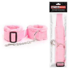 Оковы розовые меховые для эротических забав Notabu