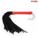 Плеть-флоггер черная с красной рукоятью Notabu L ручки 160 мм L хвоста 240 мм
