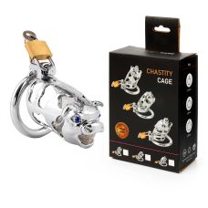 Пояс вірності металевий для чоловіків L 80 мм D насадки 34 мм D кільця 45 мм