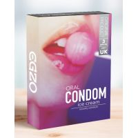Оральные презервативы с ароматом ванильного мороженого EGZO