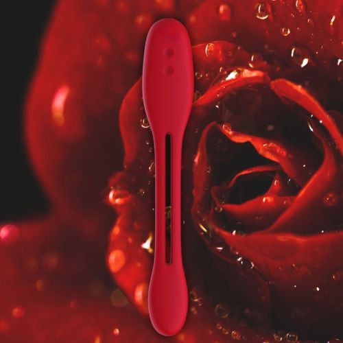 Вібратор для пар гнучкий із двома моторчиками червоний Every Night Toys Flexible