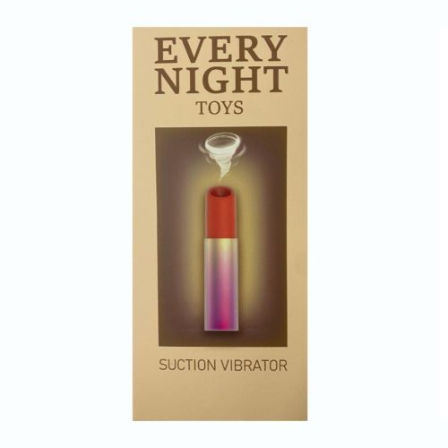 Вакуумный стимулятор клитора в форме помады разноцветный Every Night Toys  Вакуумный стимулятор клитора в форме помады разноцветный Every Night Toys