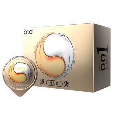 Ультратонкі презервативи з гіалуроновою кислотою зігріваючим та охолоджуючим ефектом OLO Ice & Fire 1 штука