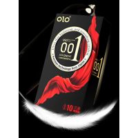 Латексні гладкі ультратонкі презервативи OLO Zerolone ultra thin 10 штук