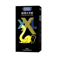 Латексные ультратонкие гладкие презервативы увеличенной ширины OLO XXL Ultrathin Extra Large 10 штук