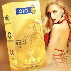 Ароматизовані ультратонкі текстуровані презервативи з гіалуроновою кислотою та пролонгуючим ефектом OLO Dragon Long Love 10 штук